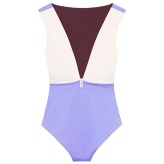 Mymarini Seabody Badeanzug f&uuml;r Damen | lila/wei&szlig;