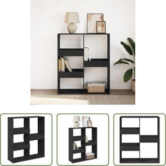 vidaXL Scaffale - Libreria/Divisorio Nero 100x33x115 cm