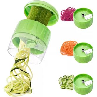 OEM Cortador De Verduras En Espiral Manual 3 En 1: M&aacute;quina Para Hacer Fideos De Verduras Para Dietas Bajas En Carbohidratos, Vers&aacute;til, Compacto Y F&aacute;cil De