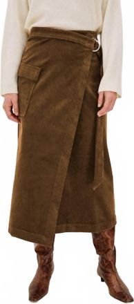 Rails Graciela Wrap Midi Skirt In Chestnut