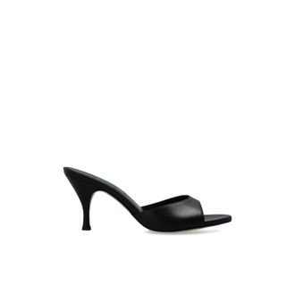 Aeyde Heeled Mules, female, Black, Size: 9 1/2 US Samia Heeled Mules