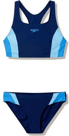 Speedo Colourblock Splice 2 Piece 2.0 Bikini f&uuml;r Damen | blau