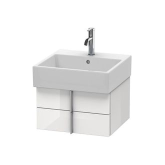Duravit Duravit Vero Air Mueble De Pared 48,4 X 43,1 Cm, 2 Cajones, Para Vero Air 235050, Color (frente/cuerpo): Roble Oscuro Cepillado Chapa De Madera Aut&eacute;nt