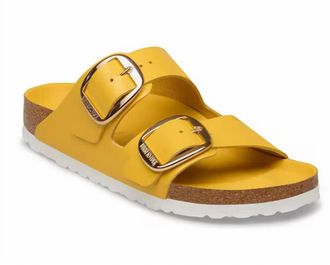 Birkenstock Womens Arizona Big Buckle Sandals In High Shine Ochre