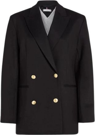 Tommy Hilfiger Oversized Blazer - Dames - Blazers - Blauw - M - Nylon - Jassen