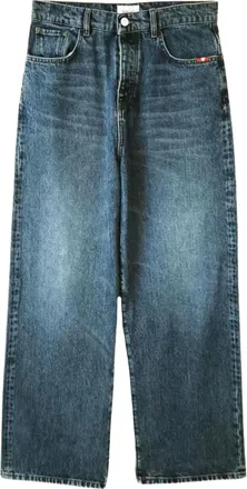 Amish Jeans a gamba ampia - Blu