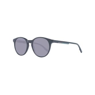 Hackett Sunglasses, male, Black, Size: ONE SIZE Stylish Black Round Sunglasses Blue Tint
