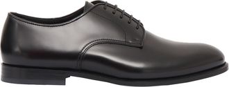 Doucal's Black Doucal Polished Derby Shoes