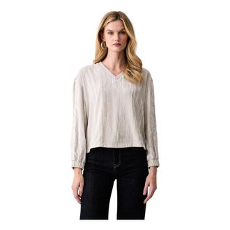 Liu Jo Felpa in velluto - - Blouses & Shirts - Donna - Grigio - M