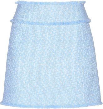 Dolce & Gabbana DNA tweed mini skirt - women - Virgin Wool/Viscose/Polyamide - 44 - Blue