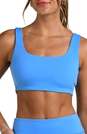 La Blanca Sports Bra in Pacific Blue at Nordstrom, Size X-Large