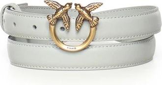 Pinko Leren Riem - Dames - Riemen - Wit - S - Leer - Accessoires