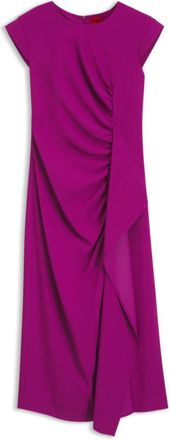 HUGO BOSS Crepe dress with draped detail