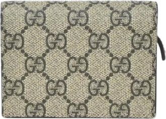 Gucci Pre-owned Wallets, female, Beige, Size: ONE SIZE Pre-owned Canvas Wallet