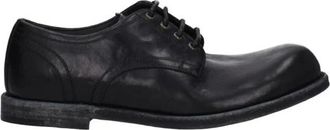 Dolce & Gabbana Vintage Leren Oxfords met Verweerde Look - Heren - Veterschoenen - Zwart - 44 EU - Leer - Schoenen