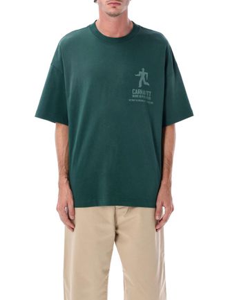 Carhartt Work in Progress Green Logo T-Shirt
