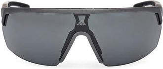 adidas 00mm Shield Sunglasses in Matte Black /Smoke at Nordstrom