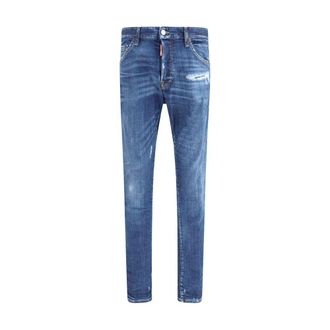 Dsquared2 Mens Skater Cool Guy Distressed Jeans - Blue Cotton - Size EU 48 (Mens)
