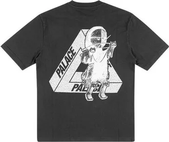 Palace U Figure Black Back Printing Short Sleeve Unisex P17TS104
