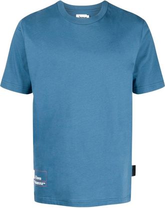 Izzue logo-print cotton T-shirt - men - Cotton - L - Blue