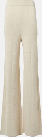 Joseph Pantaloni flared in maglia a vita alta