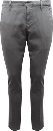 Dondup Grijze Gaubert Broek Made in Italy - Heren - Slim Fit Broeken - Grijs - W32 - Katoen - Broeken