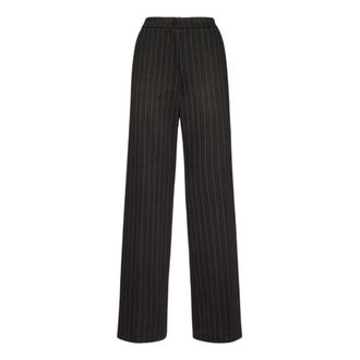 Elena Miro Dames, Broeken, Zwart, Maat: 5XL Leer