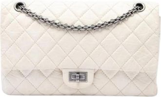 Chanel Pre-owned Reissue Flap Shoulder Bag - Dames - Vintage Schoudertas - Wit - ONE Size - Leer - Vintage