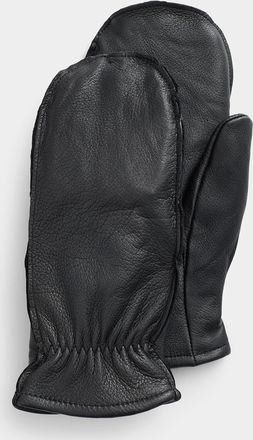 Simons Womens Vintage leather lined mittens
