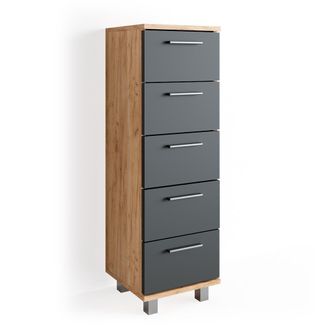 Vicco Armario De Ba&ntilde;o Ilias, Roble Dorado, 30 X 95 Cm Vicco