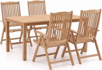Sunyard Furniture Sunyard Veronica/Liverpool 145cm dining tuinset 5-delig verstelbaar