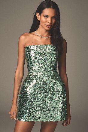 Bronx and Banco Maraya Strapless Sequin Mini Dress