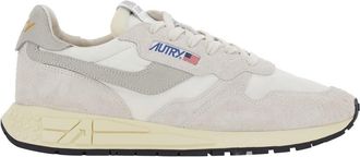 Autry reel Wind Grey Low Top Sneakers With Logo Detail In Suede Man