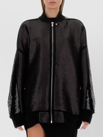Rick Owens oversized sequin bomber jacket