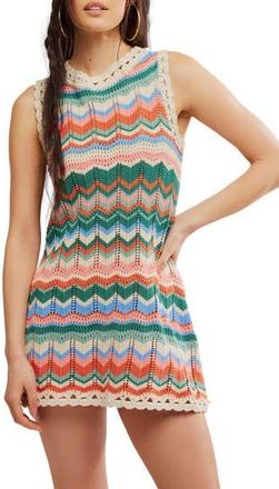 Free People Sandy Mae Crochet Minidress in Original Combo at Nordstrom Rack, Size X-Large