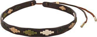 Pampeano Leather Hat Band - Diamond Pattern in Brown/beige/cream/dark Green at Nordstrom
