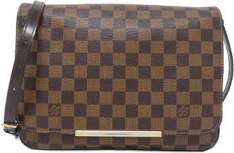 Louis Vuitton Pre-owned Cross Body Bags, female, Brown, Size: ONE SIZE Pre-owned Vintage Canvas Cross Body Bag