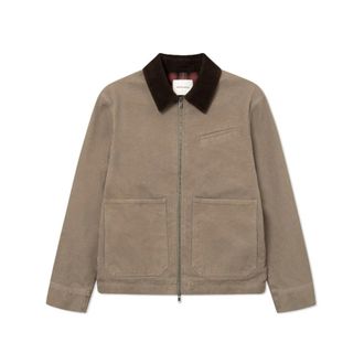Wood Wood WWBo Jas 25197 - Heren - Zomerjassen - Beige - M - Katoen - Jassen
