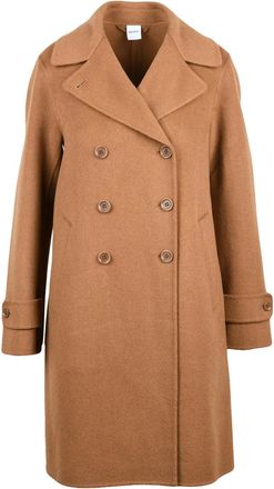 Aspesi Double-Breasted Wool Coat With Button Closure And Side Pockets