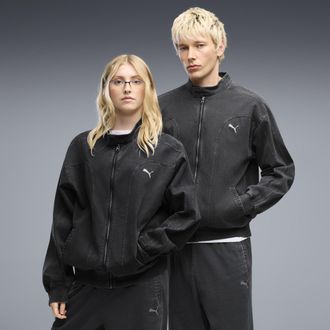 Puma Giacca sportiva in twill FUTURE.PUMA.ARCHIVE T7 dal taglio morbido unisex, Abbigliamento, Nero, XXL