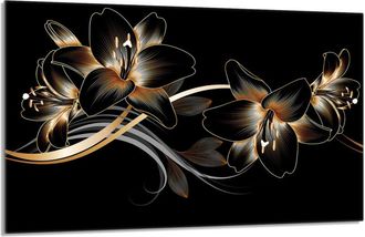 OEM Placa Protectora De Vidrio Para La Estufa 80x52 Orchidea