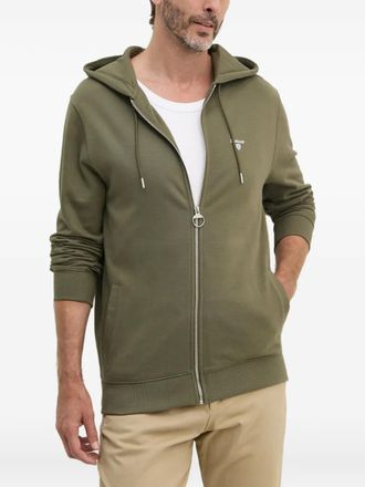Barbour zip-up hoodie - men - Cotton - S - Green