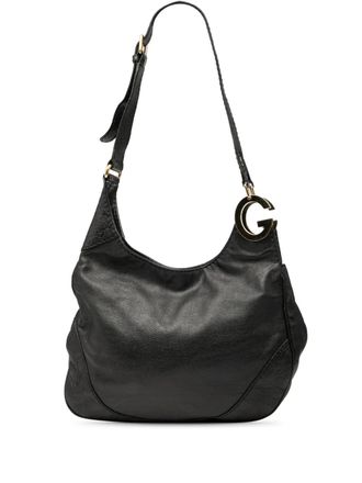 Gucci 2000-2015 Guccissima Trimmed Leather Charlotte crossbody bag - Black