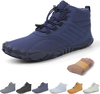 Generic Hike Winter Barefoot Shoes, Winter Barefoot Hiking Boots, Hike Winters Footwear, Zero Drop Snow Boots (D-6,11.5)