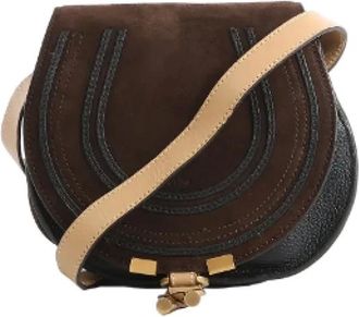 Chlo&eacute; Pre-owned Cross Body Bags, female, Brown, Size: ONE SIZE Pre-owned Marcie Mini Crossbody