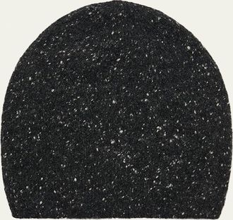 The Row Marvy Speckled Cashmere Beanie Hat