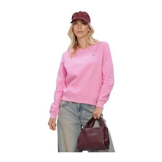 Tommy Jeans Dames, Sweatshirts & Hoodies, Roze, Maat: XL