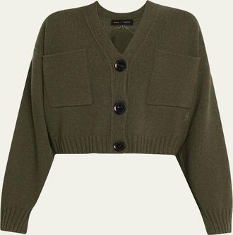 Proenza Schouler Sofia V-Neck Eco Cashmere Wool Cardigan