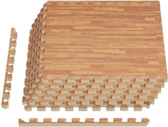vidaXL Alfombrillas De Piso 6 Uds. Madera 2,16 M&sup2; Espuma Eva Vidaxl