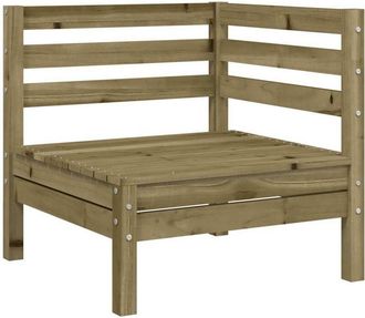 vidaXL Garden Sofa Corner Impregnated Wood Pine vidaXL